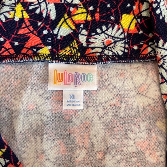 LuLaRoe Cassie Floral Geometric Print Pencil Skirt - Picture 8 of 8